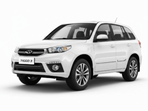 Front view of Chery Tiggo 3 rental car